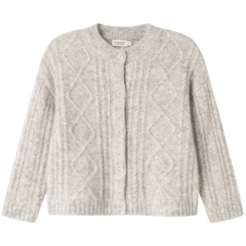 Utförsäljning MarMar Mohair Cable Morning Dew Mel. Tavon Stickad Cardigan