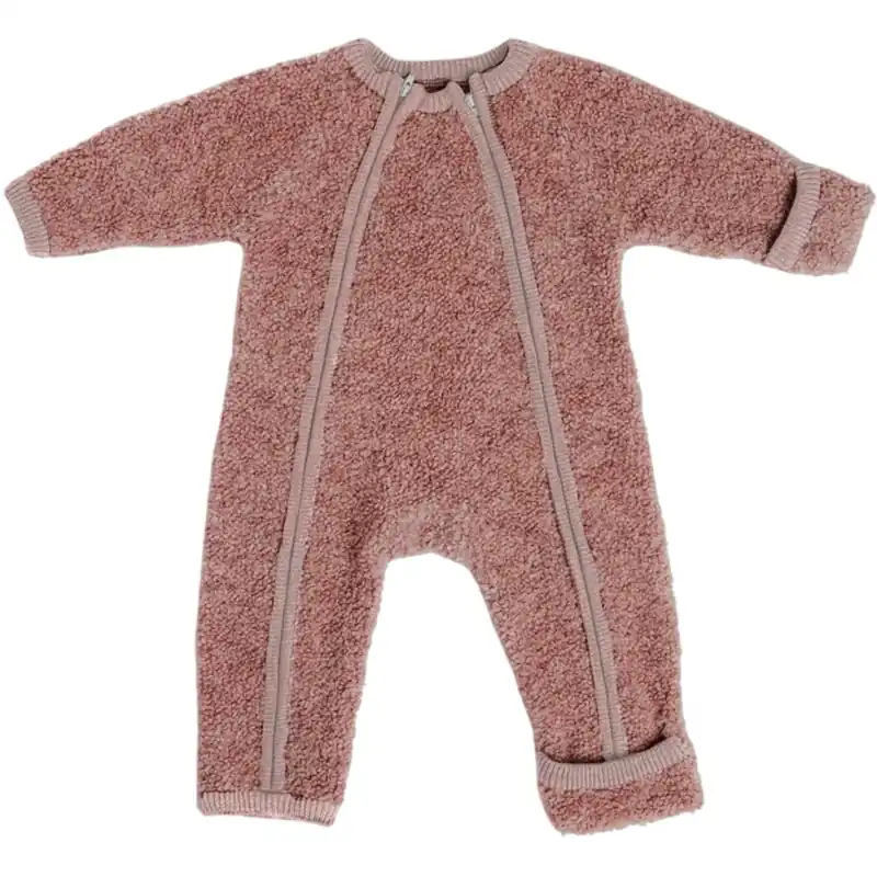 Smallstuff Rose Byxdress Med Dragkedja Bouclé Merino Ull Rabatter
