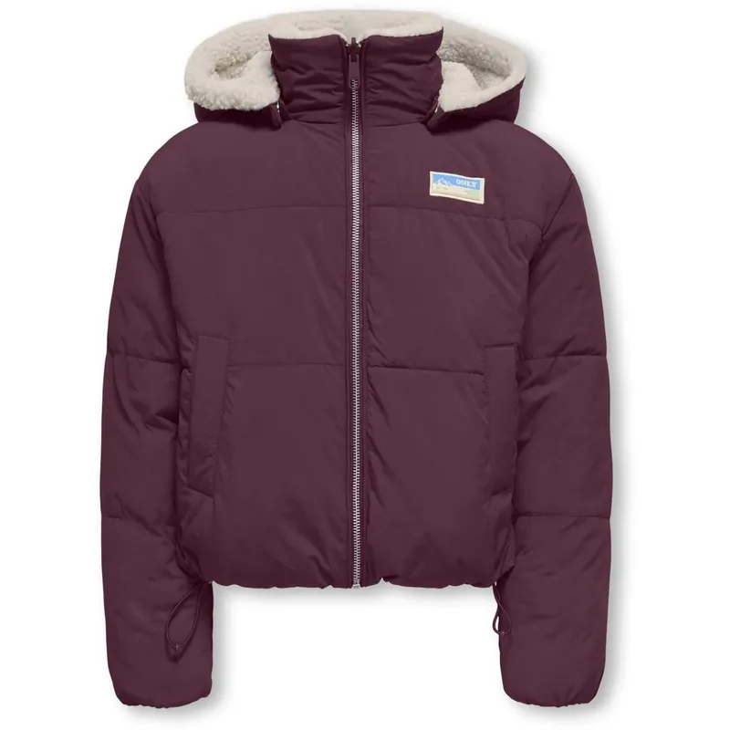I lager kids ONLY Mauve Wine Kogmaria Life Reversib Puffer Jacka Otw