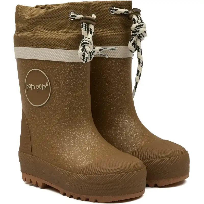 Rabatter Pom Pom Gold Glitter GumBoots™ Thermo
