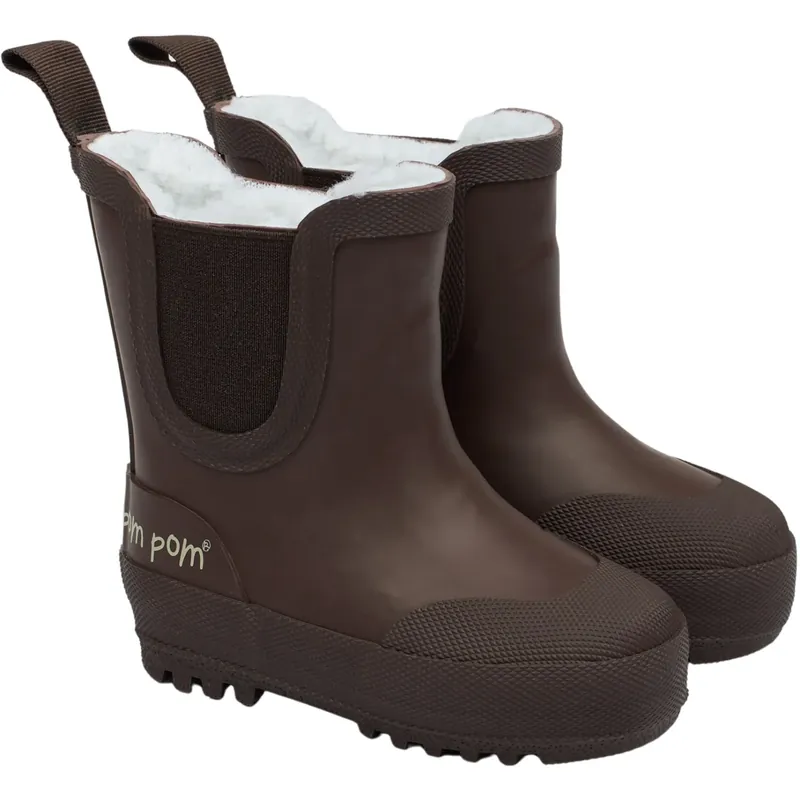 Sänkt pris Pom Pom Chocolate Brook GumBoots Thermo Ankle