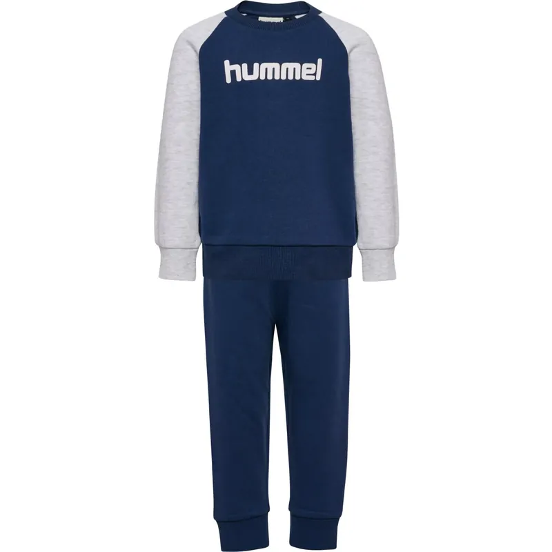 Snabb leverans Hummel Dress Blues Mini Reg Base Sweat Sett