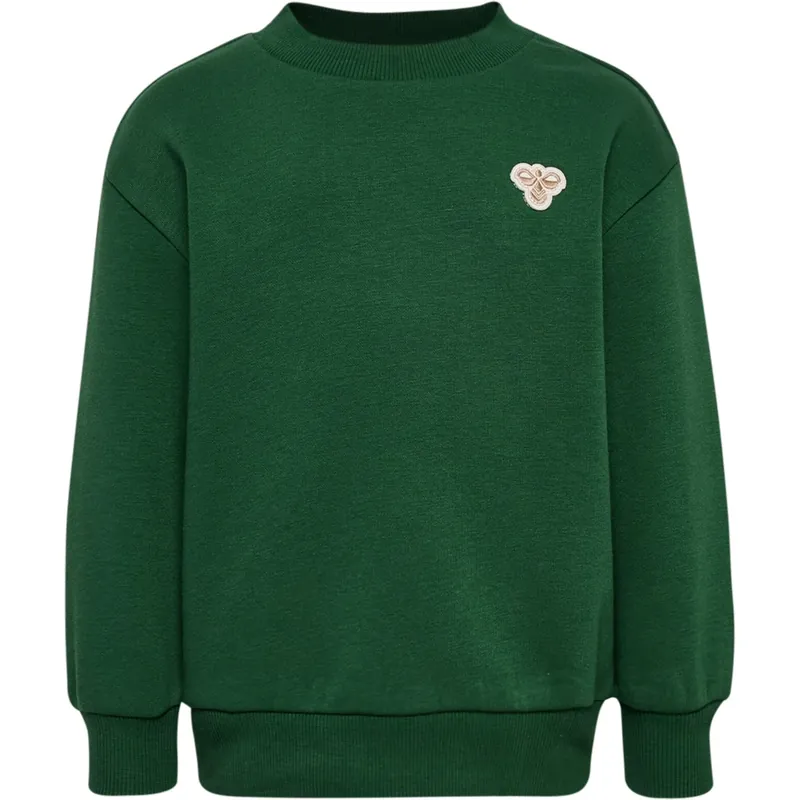 Lägg i varukorgen Hummel Dark Green Mini Loose Crewneck Bee