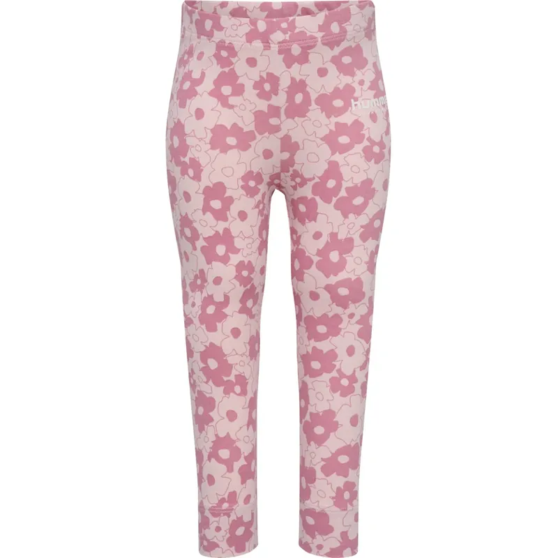 Hummel Pink Nectar Mini Flower AOP Strumpbyxar Expressleverans