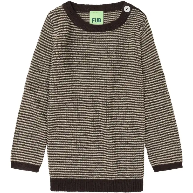 Nyhet FUB Mocca/Wheat Baby Rib Blus