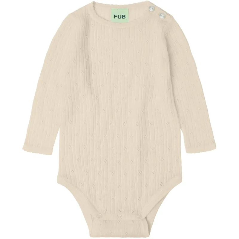 FUB Ecru Baby Pointelle Body Beställ nu