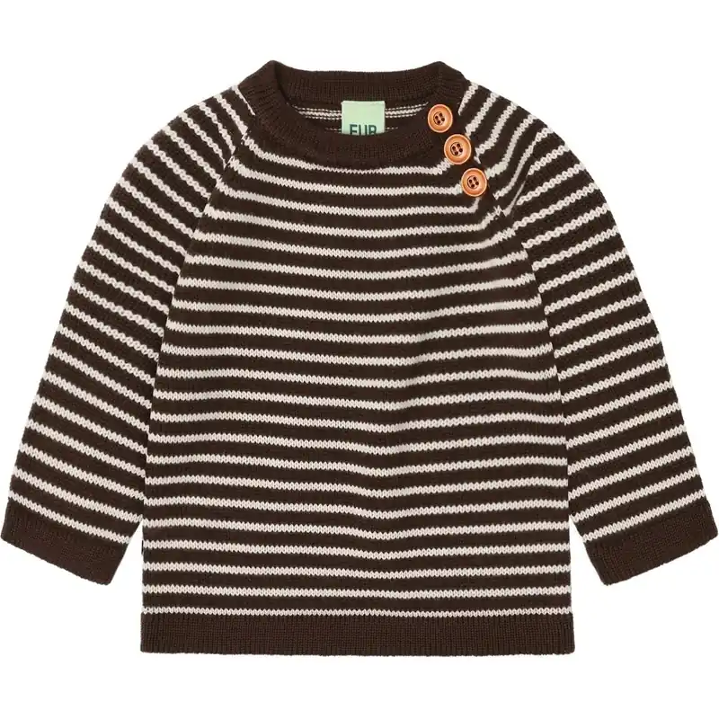 FUB Mocca/Ecru Baby Sweater Populär