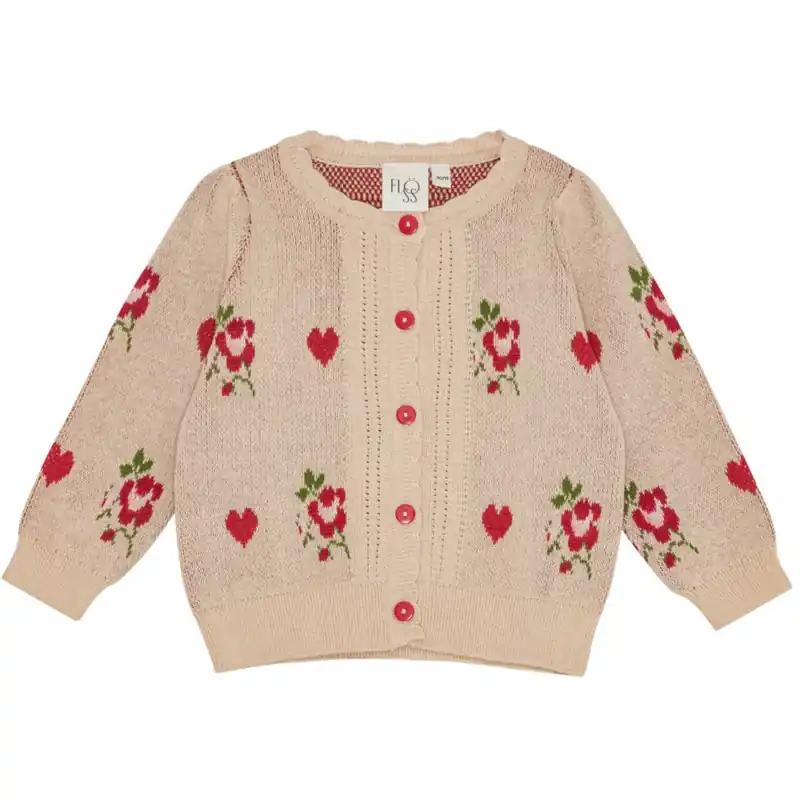 Flöss Soft Pink Amelia Cardigan Köp online