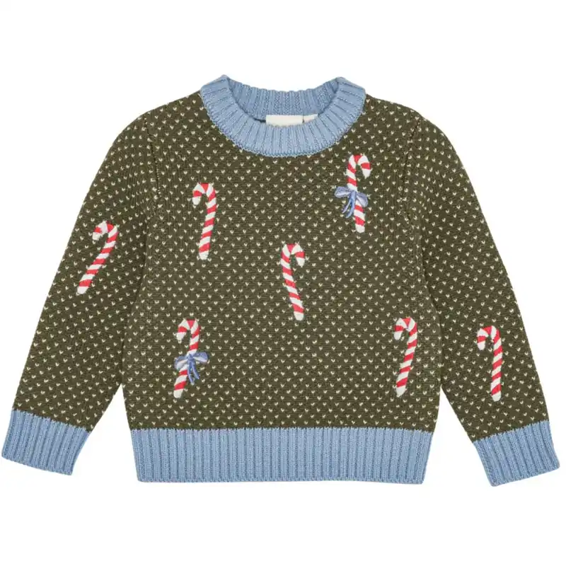 Reapris Flöss Dark Green Christmas Jasper Sweater