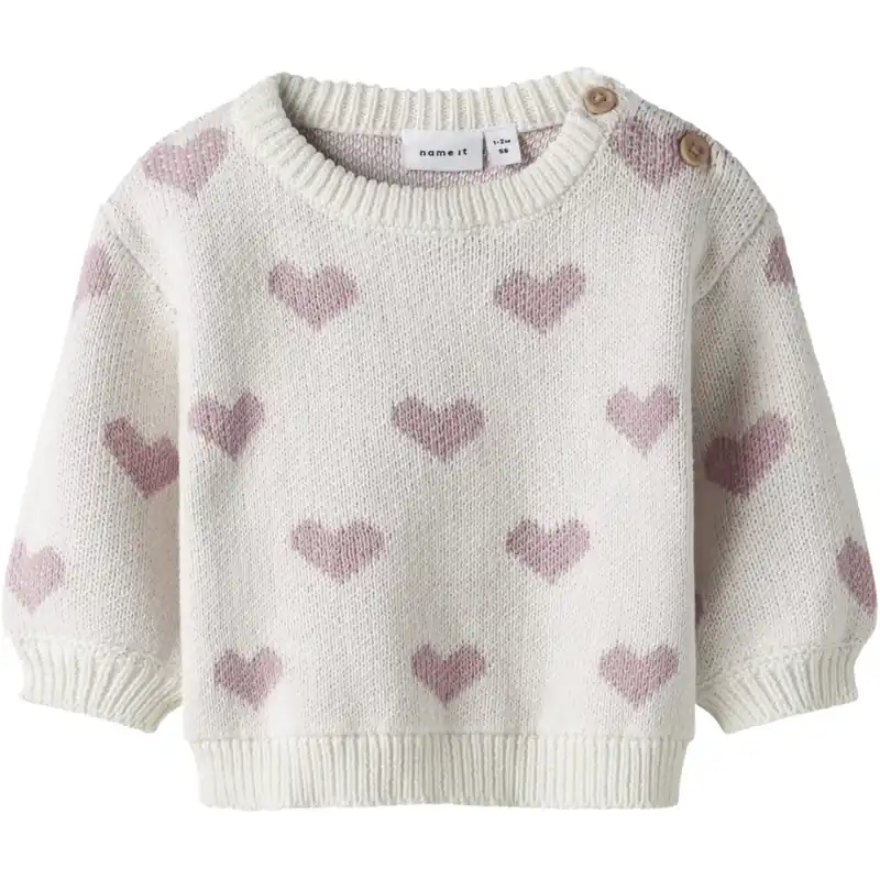 Outlet Name It Cloud Dancer Keepsake Lilac Heart Nbfoana Ls Stickad