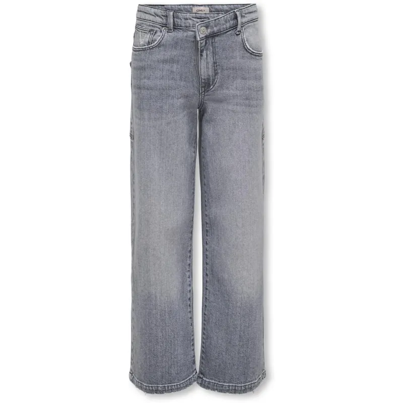 kids ONLY Medium Grey Denim Kogcherry Crossover Wide Dnm Azg Populär