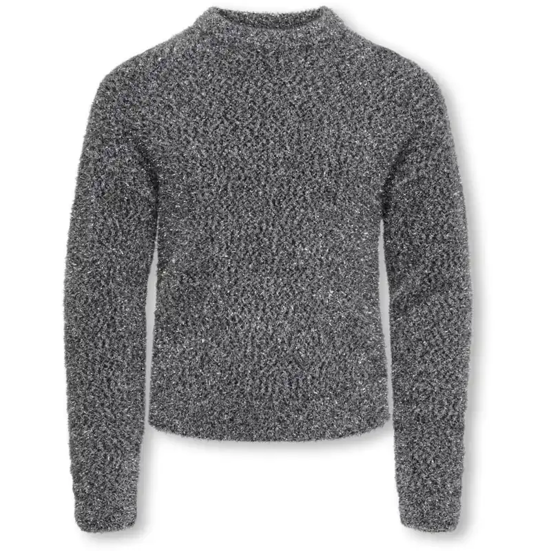 Nyhet kids ONLY Black Silver Glitter Kogpiumo Glitter L/S O-Neck Knt