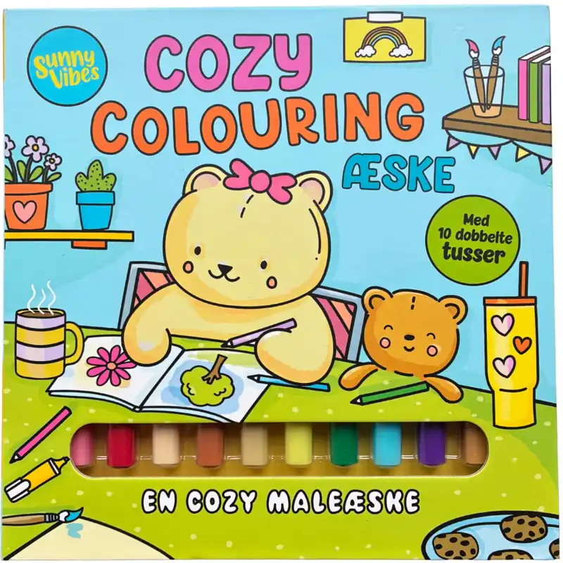 Bästa pris Forlaget Tukan Sunny Vibes Cozy Colouring Æske