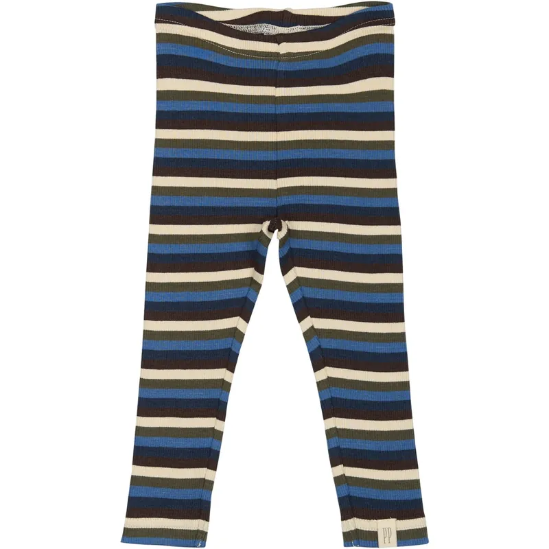 Endast idag Petit Piao True Navy Multistripe Legging Modal Multi Striped