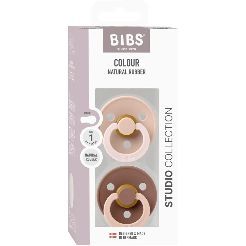 Bibs Blush Napp Studio Colour 2-Pack Fusion Latex Woodchuck Mix Premium