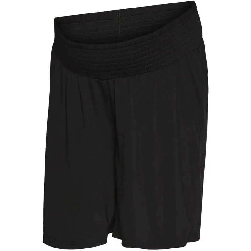 Outlet Mama;licious Black Mlrani Wide Jrs Shorts