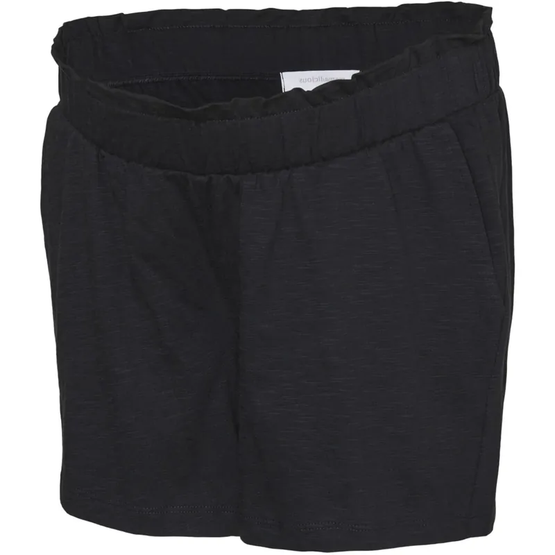Mama;licious Black Mlivy Jersey Shorts Noos Kampanjpris