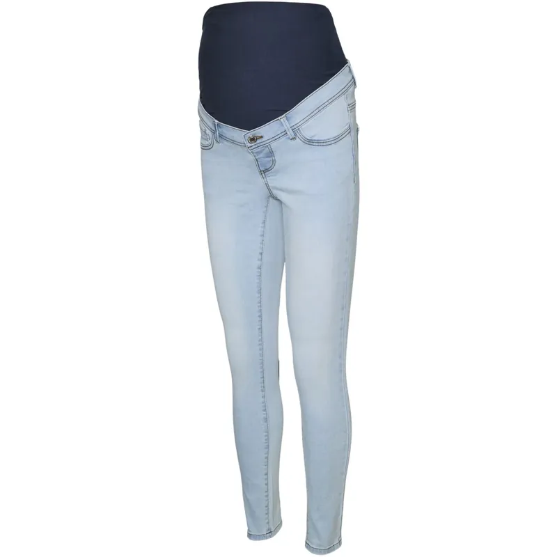 Vero Moda Maternity Light Blue Denim Vmmtanya S Piping Jeans Vi352 Ga Noos "32 Rea