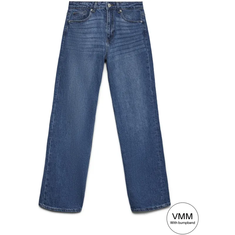 Trygg betalning Vero Moda Maternity Medium Blue Denim Vmmtessa Wide Jeans Ra380 Ga Noos "32