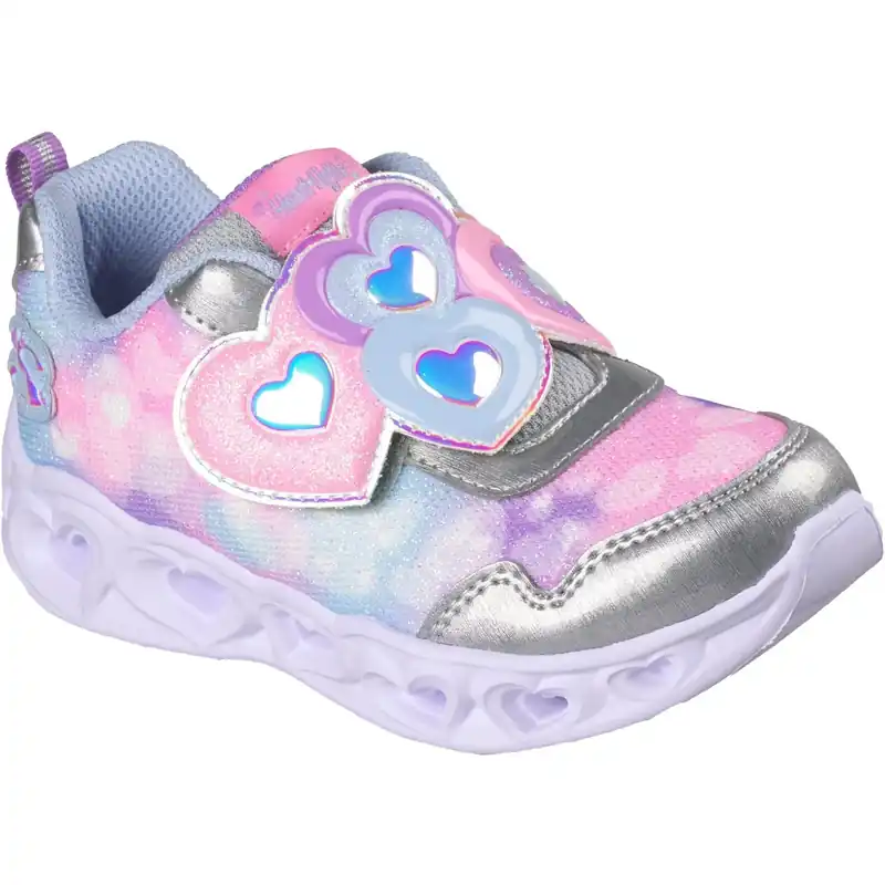 Skechers Silver Heart Lights Lovin Reflection Kampanj