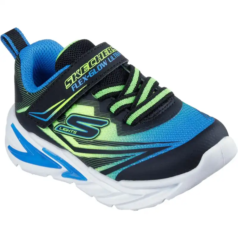 Skechers Black S Lights Flex-Glow Ultra Populärt val