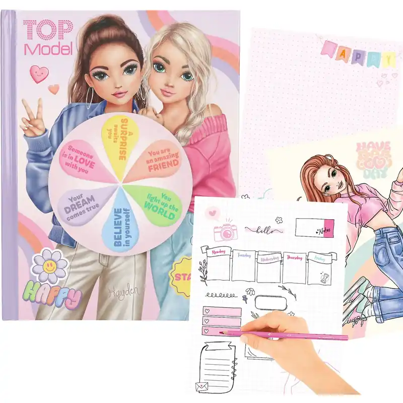 Nyhet TOPModel Mood Colouring Bok Med Light Och Sound English