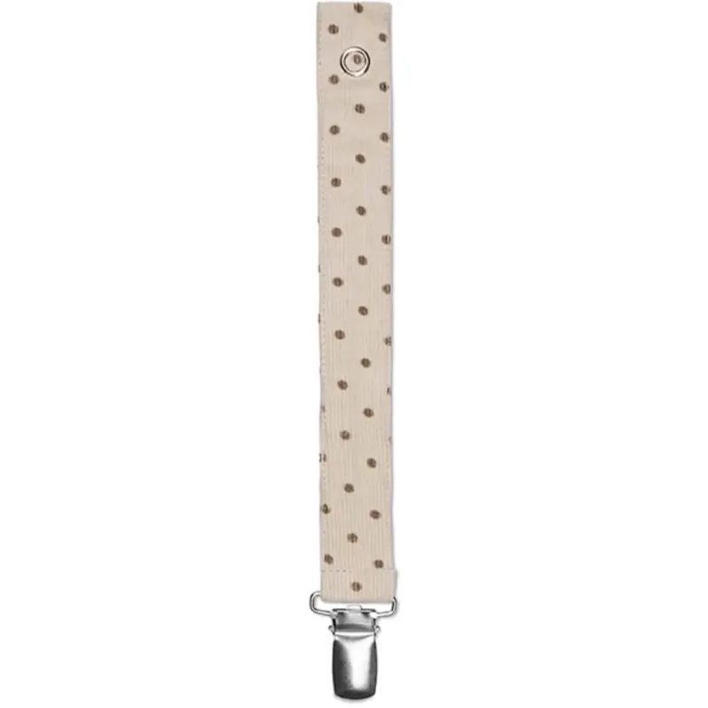 Lalaby BrownDot PACIFIER CLIP Sista chansen