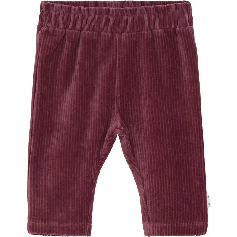 Minymo Rose Brown Byxor Velour Billig