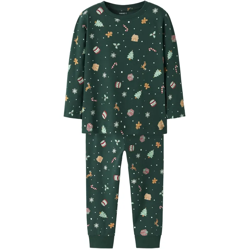 Name It Botanical Garden Xmas AOP Nmnvismas Ls Nightset Lägg i varukorgen