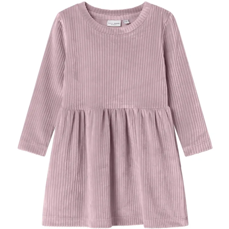 Name It Keepsake Lilac Nmfveloa Ls Velvet Dress Kundfavorit