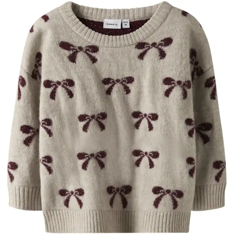 Name It Cement Nmfsenya Ls Knit Nedsatt pris