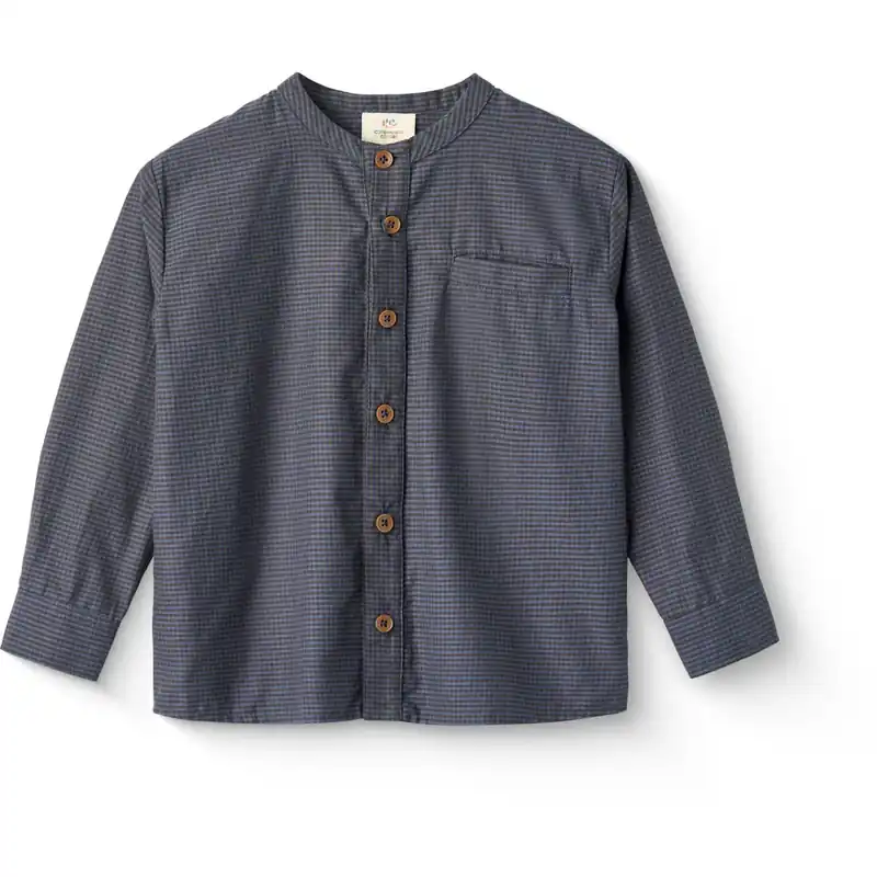 COPENHAGEN COLORS Brown/Blue Check Comb. Check Skjorta W. Placket Snabb frakt