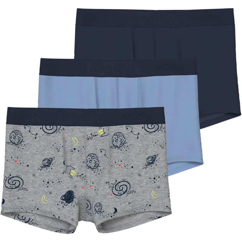 Rea Name It Grey Melange Nkmboxer 3P Grey Space Noos