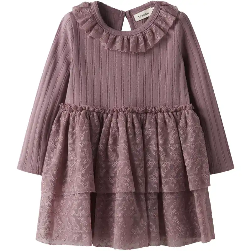 Rabatter Lil‘Atelier Nostalgia Rose Nmfrobelle Ls Klänning Lil