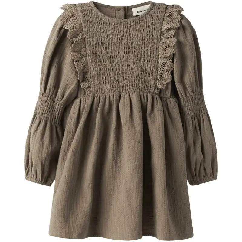 Lil‘Atelier Sepia Tint Nmfrosita Liu Ls Klänning Lil Lägg i varukorgen