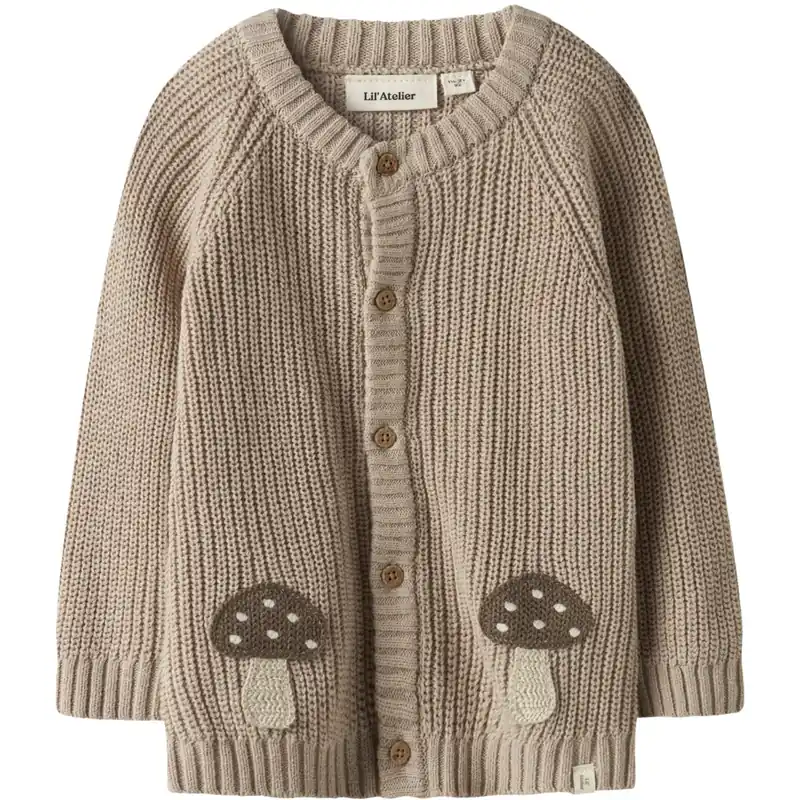 Lil‘Atelier Oxford Tan Nmmemlen Lak Ls Stickad Card Lil Nedsatt pris