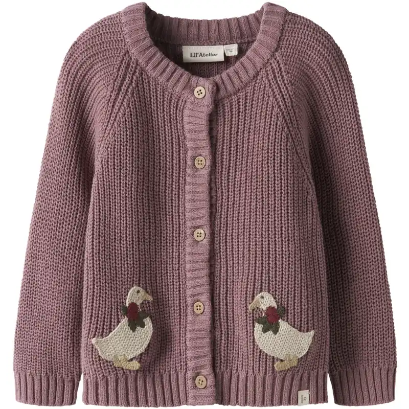 Lil‘Atelier Nostalgia Rose Nmfemlen Lak Ls Stickad Card Lil Rabatt