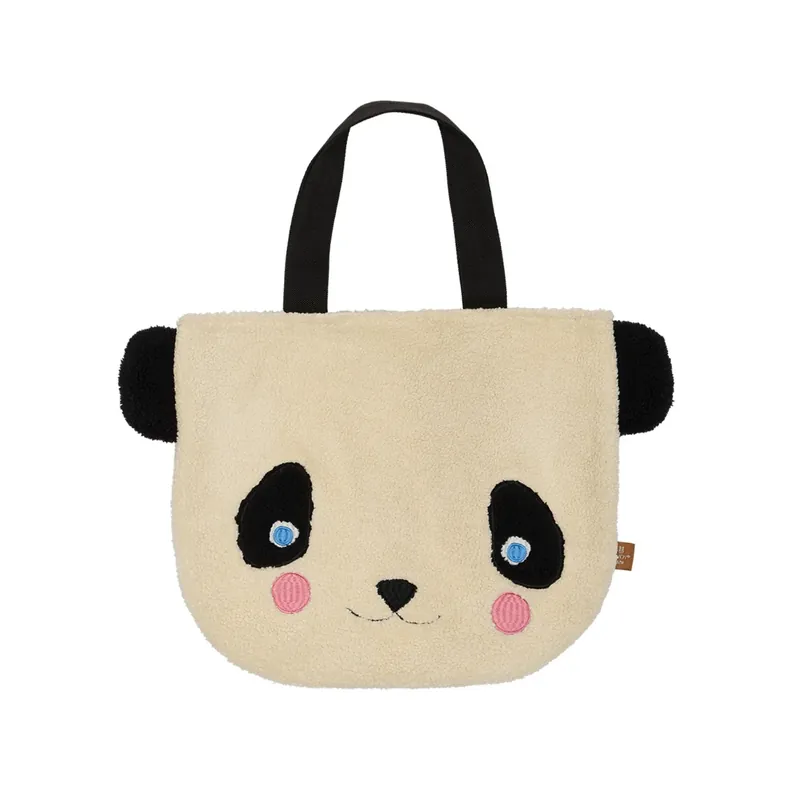 OYOY White/Black Darling Panda Tote Väska Billigare