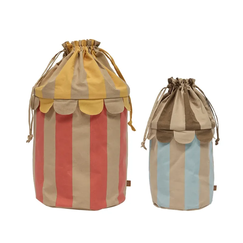 Billigare OYOY Ice Blue/Red Saga Basket Sett Of 2