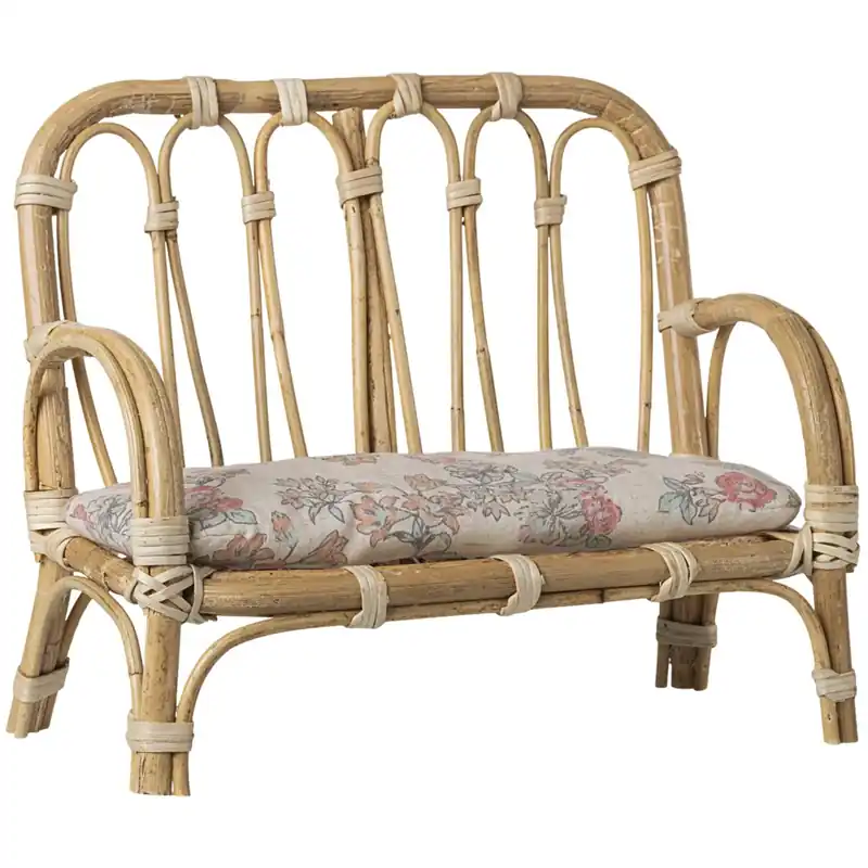 Maileg Rattan Sofa, Stor - Natur Rabatter