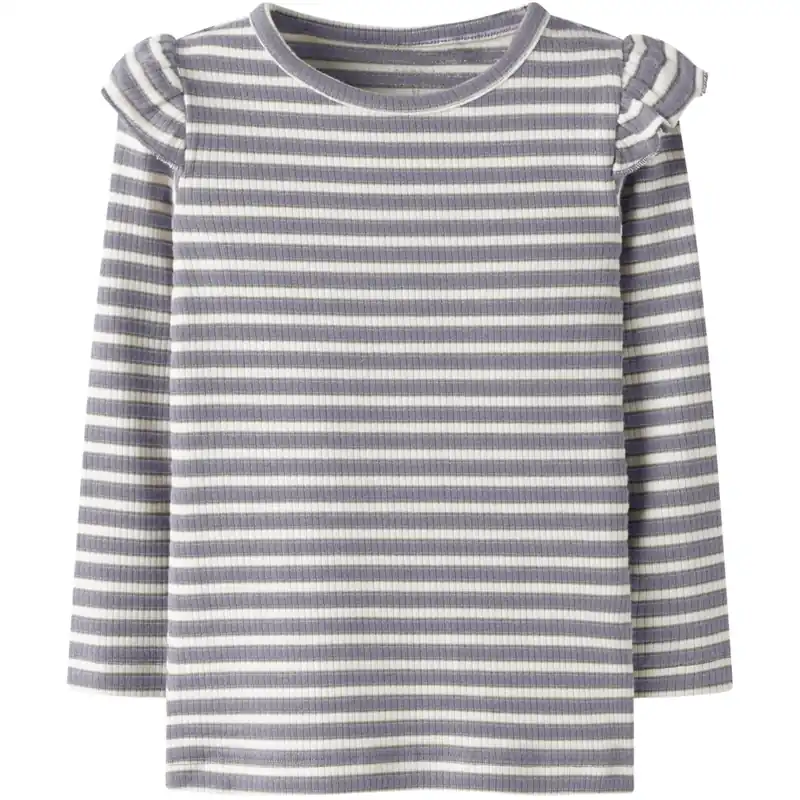 Lägg i varukorgen Name It Lavender Gray Cloud Dancer Nmftaias Ls Slim Topp