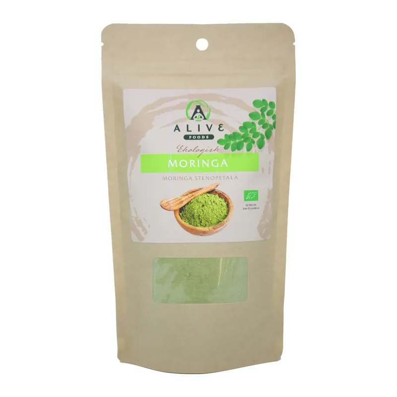 Moringa Ekologisk 150g - Alive Foods Lägg i varukorgen