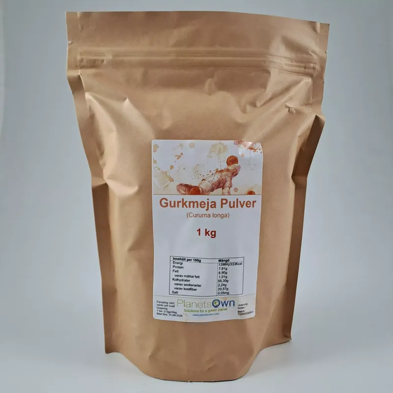 Gurkmeja Pulver 1kg - PlanetsOwn Populär