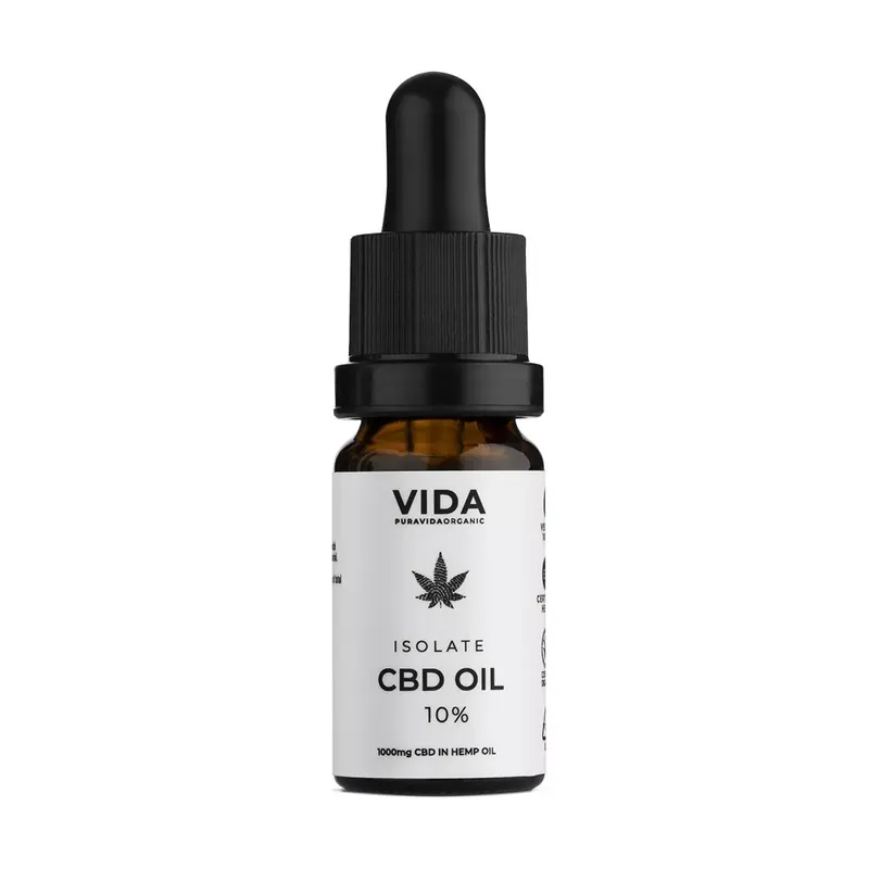 I lager Pura Vida CBD Isolated Oil 10% 10ml - Pura Vida
