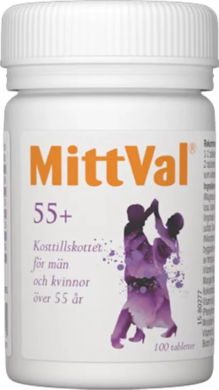 MittVal 55+ 100 tabletter Erbjudandepris