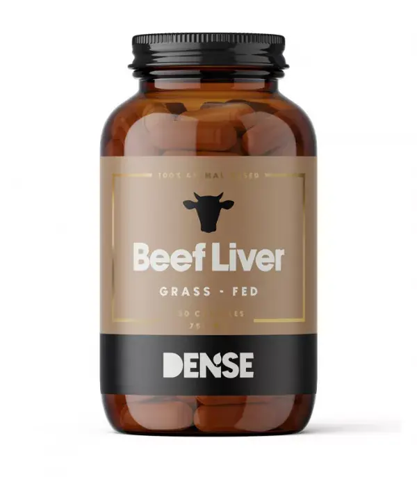Dense Nötlever (Beef Liver) 180 kapslar Extra rabatt