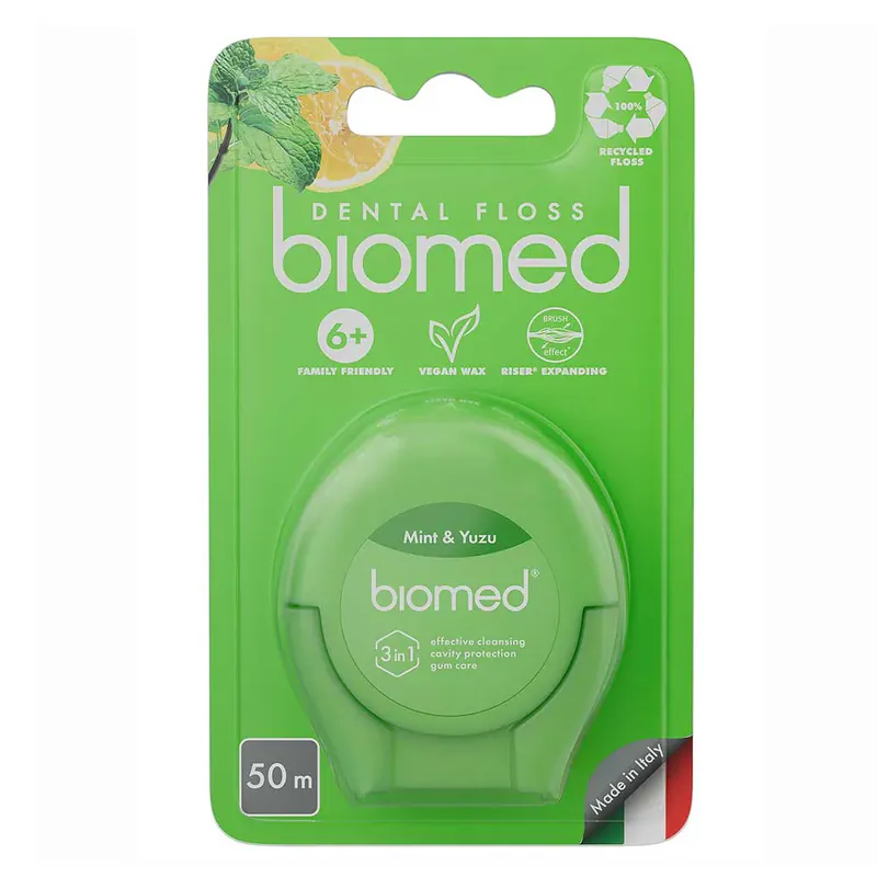Billig Dental floss Mint & Yuzu 50m - Biomed