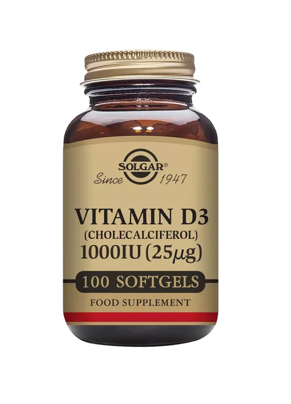 Vitamin D3 1000 IU 100 kapslar - Solgar Kundfavorit