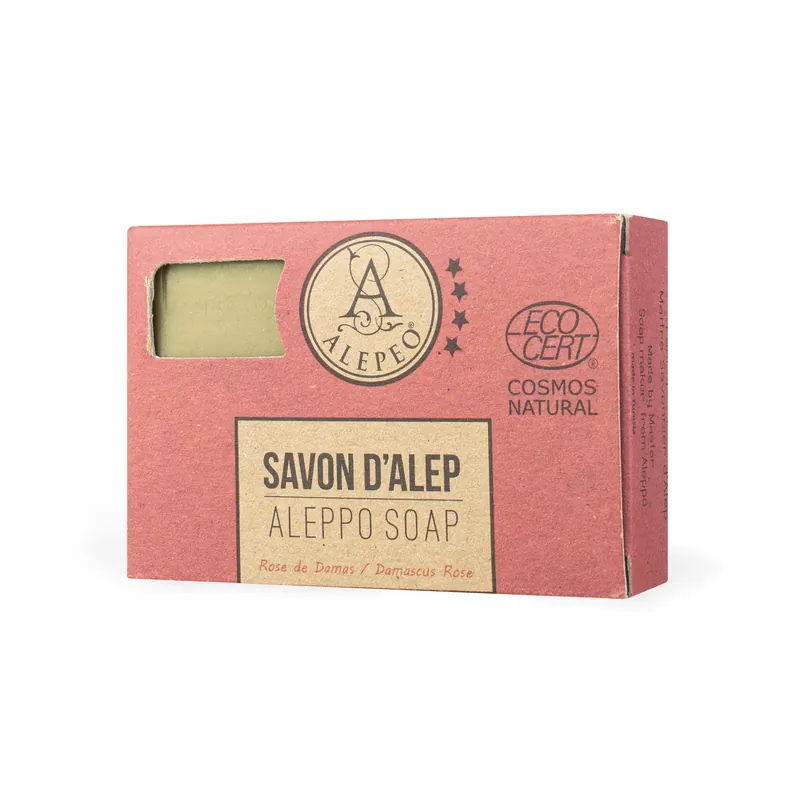 Populärt val Aleppotvål 4% Damascus Rose 100g