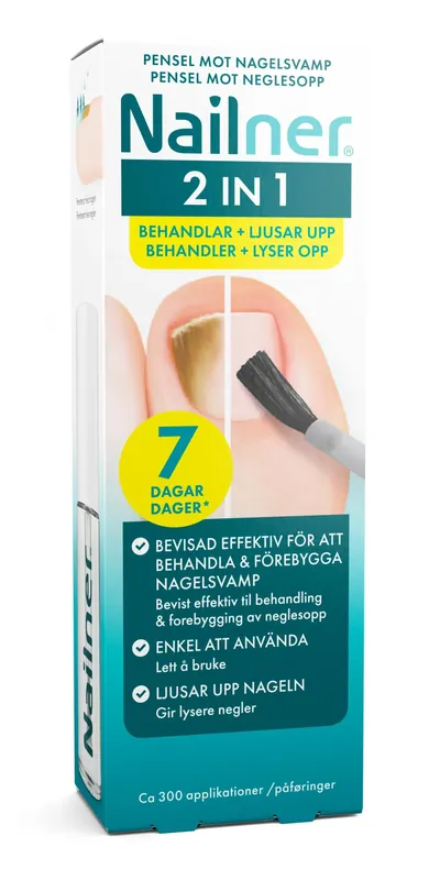 Sista chansen Nailner 2 in 1 Nagelsvampsbehandling Pensel 5 ml